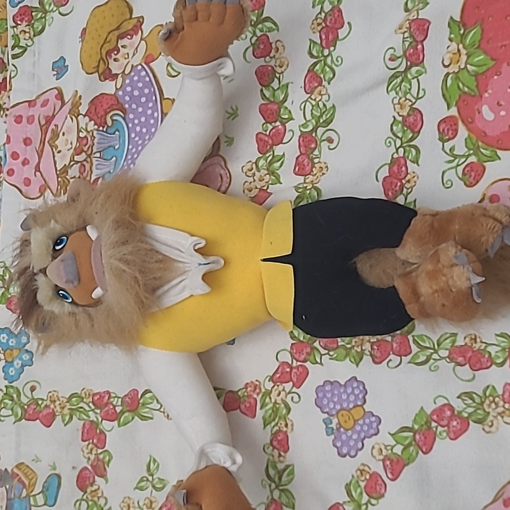 Vintage Disney Beauty And The Beast Plush